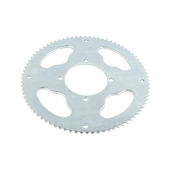 BQBQERT 25H Chain Drive Replacement, 80 Tooth Steel Gear with 4 Mounting Pattern, Silver Finish 54 mm Bore Rear Sprocket