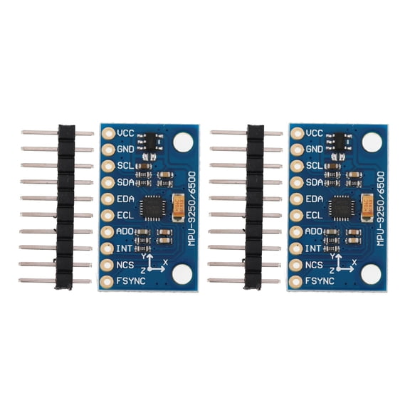 BQBQERT 2Pcs 9-Shafts Attitudes Accelerators Magnetometer Sensors Modules 16 Bit Gyroscopes Accelerations Sensors