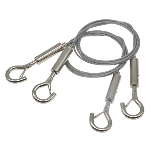 BQBQERT 2pcs Adjustable Picture Hanging Wire Stainless Steel Frame Hangers Wire Rope Hardware Hanging Wire