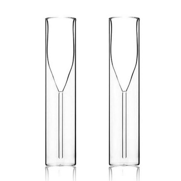 BQBQERT 2pcs Double Wall Champagne Glasses Flute Bubble Wine Cups Cocktails Wedding Party Cup Goblet Bubble Sparkling Glasses