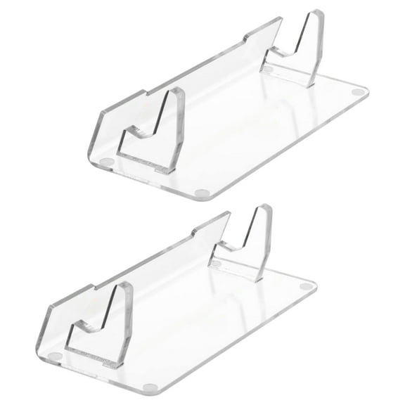 BQBQERT 2pcs Portable Acrylic Holder for Game and Watch Console Video Game Accessories Storage Rack Clear Display Bracket