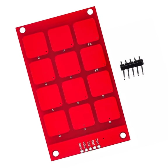BQBQERT 3.3V Logical Capacitive Touch Panel 12Keys Touch Sensors Module High Responsiveness For Circuit Board Integration