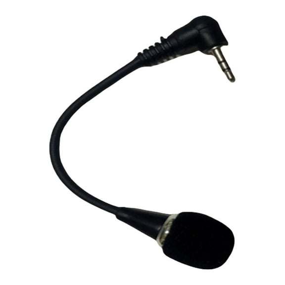 BQBQERT 3.5mm External Laptop Mic Not Require Driver 6.5Inch Flexible Metal Structure For Podcasting Phone Microphone