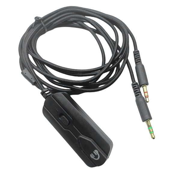 BQBQERT 3.5mm Headphone Extension Cable with Mute & Volumes Controls Mic Cable Excellent Sound 200cm/78.74inch