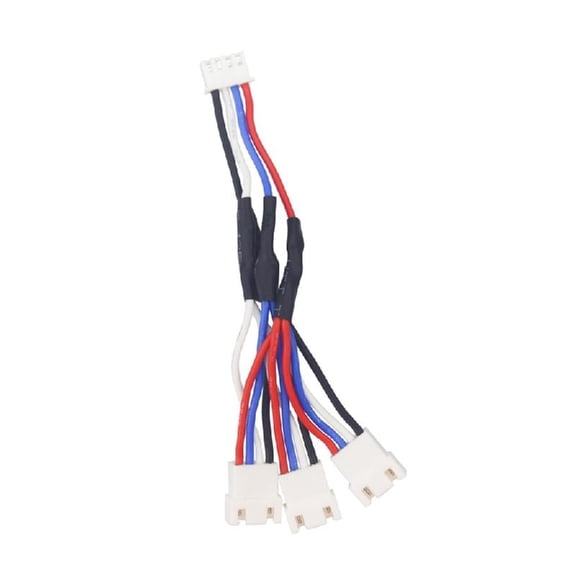 BQBQERT 3 Port Charging Splitter Wire Metal Point High Conductivity Abrasion PVC Housing Power Transfer Cord