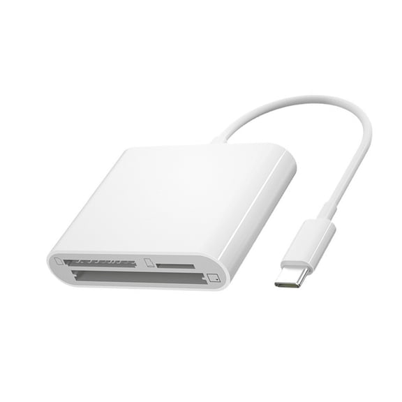 BQBQERT 3 Slot Card Reader Memory Adapter USB C to TF Card Reader for Camera Phone Laptop Computer Reading