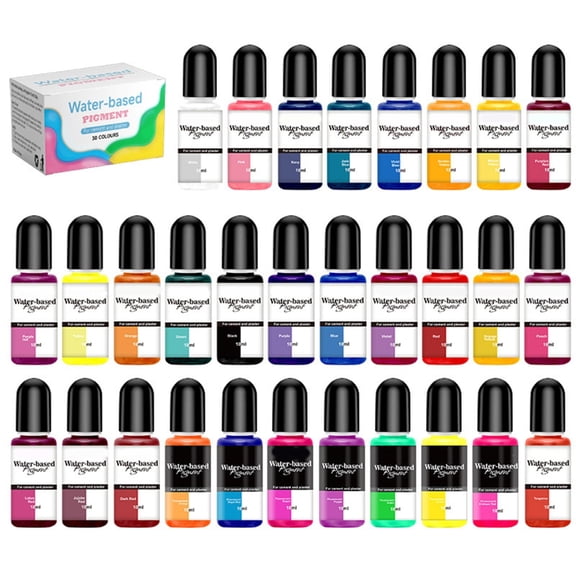 BQBQERT 30 Shades Multi Color Inks Set Epoxy Resin Pigment Epoxy Resin Dye Smudging Dye Hand-Making Supplies for Crafting