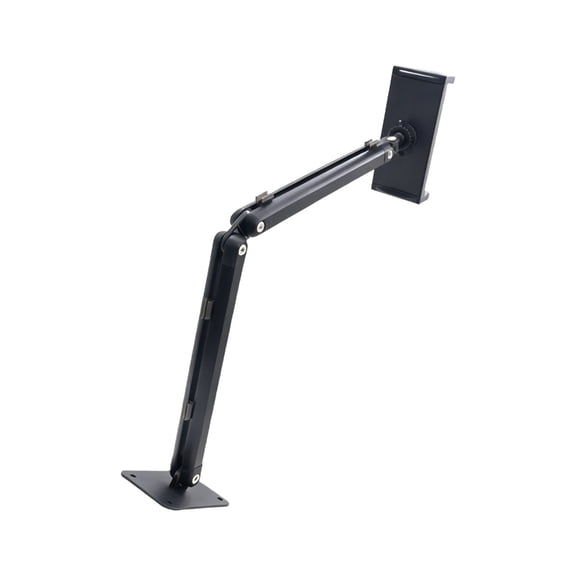 BQBQERT 360 Degree Rotating Metal Phone Tablet Wall Mount Bracket Adjustable Arm For Space Saving Installation