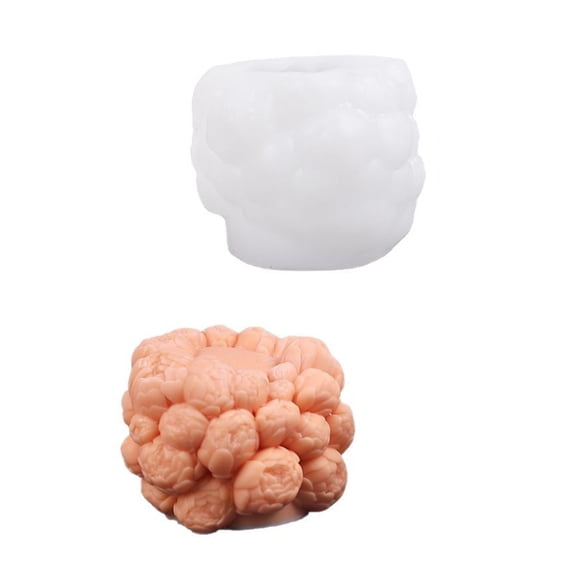 BQBQERT 3D Flower Castings Epoxy Resin Rose Flower Silicone Plasters Ornament