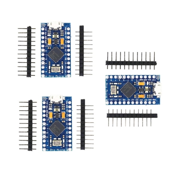 BQBQERT 3pcs ATmega32U4 Microcontroller Boards 5V 16MHz For Microed USB Port Microcontroller Board