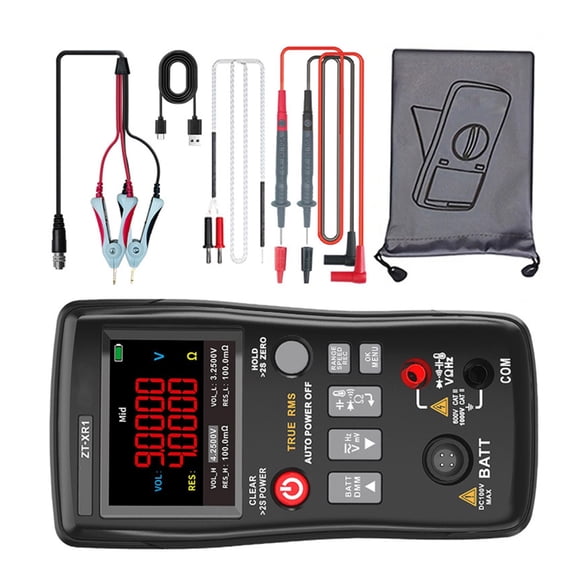 BQBQERT 4.5Digit Resolution Portable Display Multimeter for Battery Health Check