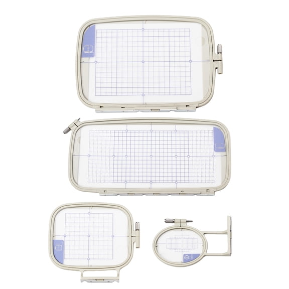 BQBQERT 4 Pcs/Set Embroidery Hoop Embroidery Machine Hoop Adjustable Embroidery Frame for PC8200 PE770 PE700 PC8500 PC8500D