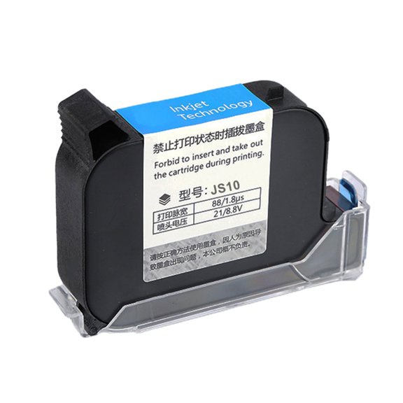BQBQERT 42ml Solvent Fast Drying Black Inkjet Cartridge JS10 Repalcement Repair for Encrypted Inkjet Printers