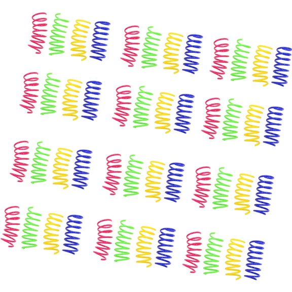 BQBQERT 48pack Kittens Coils Spirals Spring Cats Toy Colorful Spring Cats Pet Toy For Active Kittens And Adult