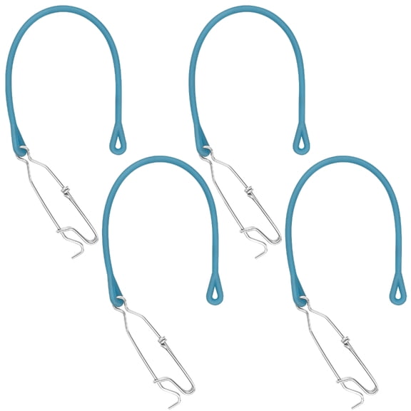 BQBQERT 4Pcs Deeply Sea Trolling Fishing Pin Buffer Downrigger Weight Snubber Fishing Hook Lures Connector with Shock Cord