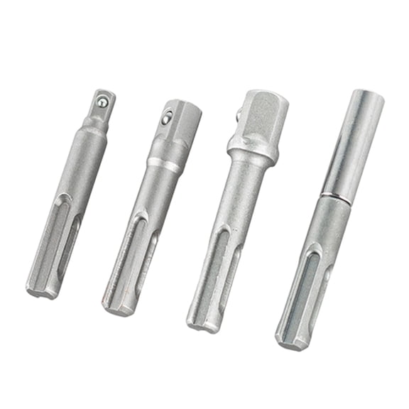 BQBQERT 4Pcs Drill Socket Adapter 1/4 3/8 1/2inch Nut Driver Socket Hexagonal Shank Extension Socket Adapter For Screwdriver Han