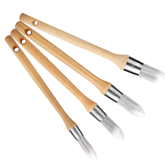BQBQERT 4Pcs Practical Touches Up Paint Brushes Portable Accessory for Painting Corners and Edges of Wall and Furniture
