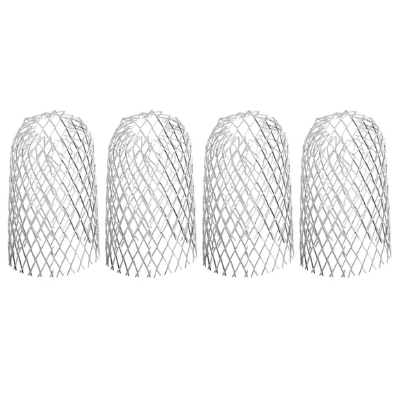 BQBQERT 4pcs Gutter Guards Expandable Aluminium Filter Strainer Gutter Downspout Protector Stops Blockage Leaves Debris