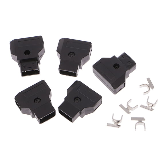 BQBQERT 5 Pcs D-Tap Plug For DSLR Rig Power Cable V-mount Anton Battery Male