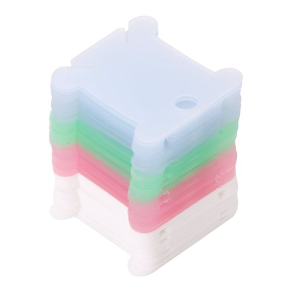 BQBQERT 50Pcs Embroidery Floss Craft Thread Bobbin for Storage Holder Plast