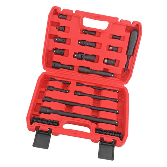 BQBQERT 59pcs Socket Collection Completes Socket Accessories Pneumatic Socket Set for Various Screw Size in Auto Repair