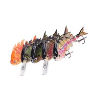 BQBQERT 5Pcs Artificial Angling Lures Segment Swimbait Multiple Sections Fishing Baits Saltwater Fishing Lures Baits Swimbaits