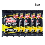 BQBQERT 5Pcs Powder Car Wash Shampoo Car Shampoo Multifunctional Clea