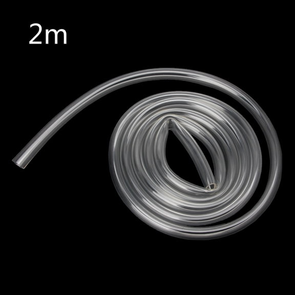 BQBQERT 6.56 Ft High Pressure Braided Clear PVC Tubing Flexible Tube, Heavy Duty Reinforced Hose Tubing