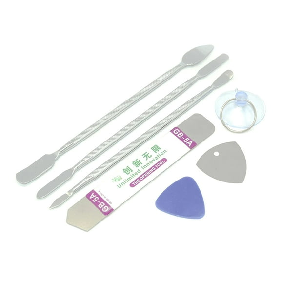 BQBQERT 7Pcs Metal Spudger Mobilephone Repairing Opening Tool Kit for Laptop Tablet