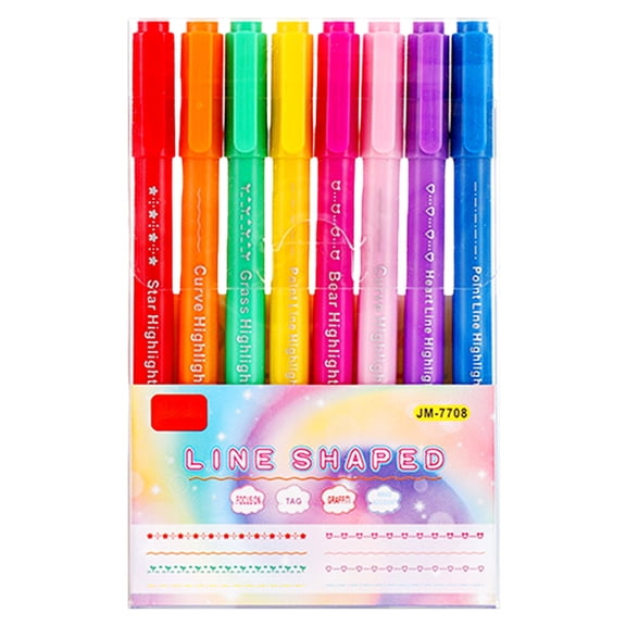 BQBQERT 8 Pack Double Headed Roller Pens Set With Colorful Color And Ergonomic Design For Students Artists Journal Enthusiasts