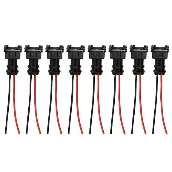 BQBQERT 8PCS Automotive EV1 Wiring Harness connector Erosion OBD1 Fuels Injectors Plugs Quick Fixing for