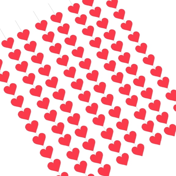 BQBQERT 8Pcs Valentine's Day Hanging Swirls Delicate Valentine's Day Hanging Swirls Elegant Heart Streamers For Parties