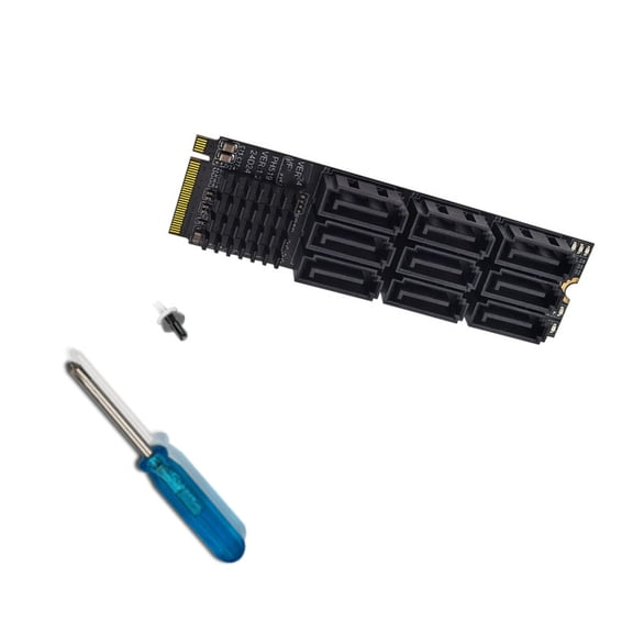 BQBQERT 9 Port SATA3 PCIe Adapter With 6Gbps Transfer Speed Enhances Data Processing Workstations