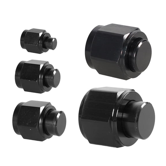 BQBQERT AN4/AN6/AN8/AN10/AN12 Female Cap Block Off Fitting Plug Adapter for Oil Line Aluminum Black