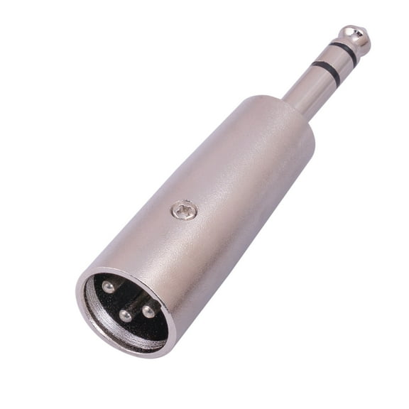 BQBQERT Adaptor 1/4-inch 6.35mm Male Plugs to 3Pin XLR Male Plug Stereo-Microphone Adapter Converter Connector