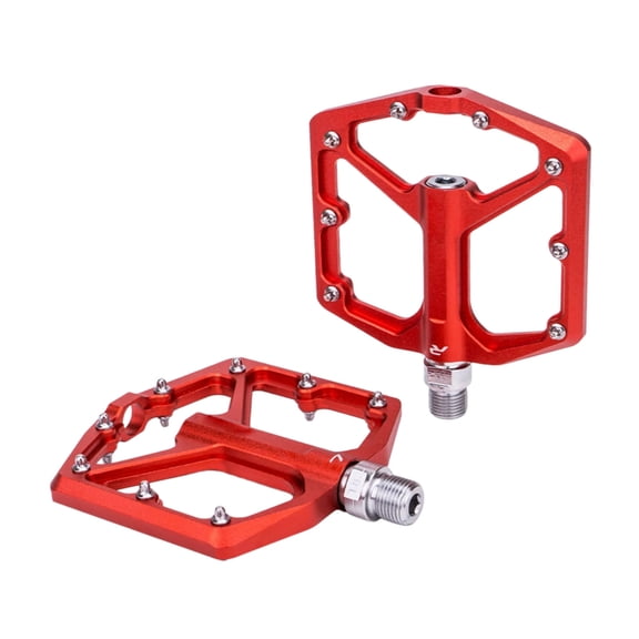 BQBQERT Aluminum Alloy Mountain Bicycles Pedals Wide Flat Cycling Pedals Smooth Bearings Nonslip Bicycles Pedals Enduring