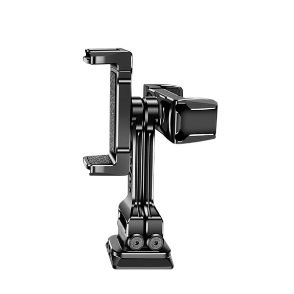 BQBQERT Aluminum Clamp Holder for Vlog Live Stream Video Rotatable Double Cellphone Clip Phone Tripod Mount Adapter