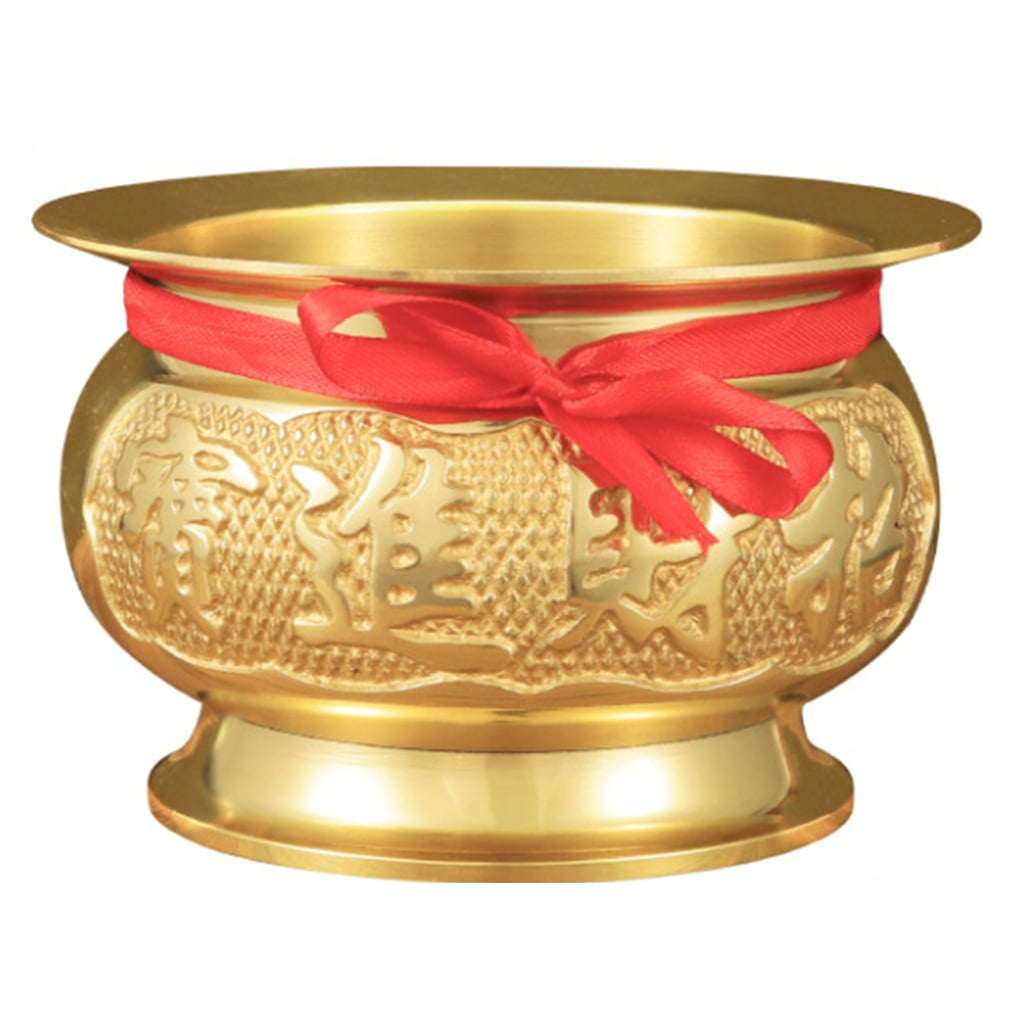 BQBQERT Antiqued Brass Incenses Burners Offering Bowl Worship Incenses Stick Holder for Meditations Chinese Temple Censers