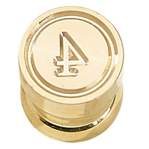 BQBQERT Arabic Number Sealing Wax Stamp Digital Series Wax Seal Stamp for Cards Scrapbooking Invitations Metal Seal Stamp