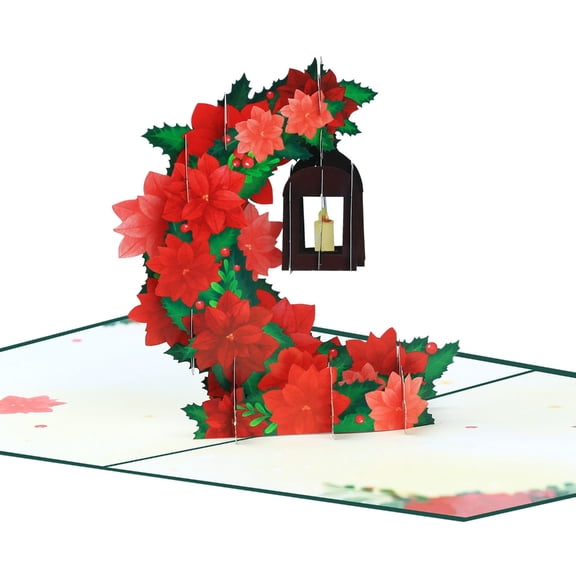 BQBQERT Artistic Stereoscopic Moonflower Holiday Card Artisanal Pliable Environmental Conscious Greeting For Christmas Birthdays