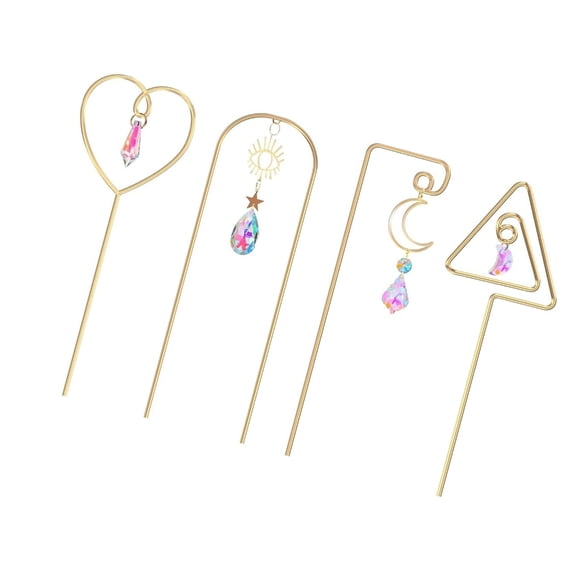 BQBQERT Artistic Sun Catcher Plant Stands with Durability Zincs Alloys Frame Solar Reflective For Vertical Gardens