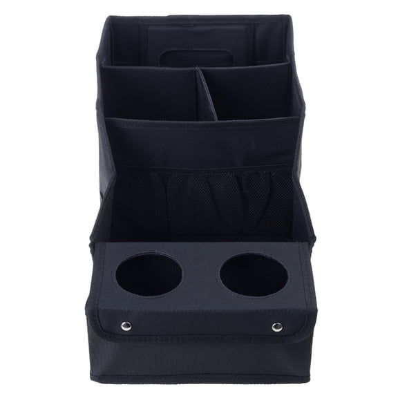 BQBQERT Auto Seat Organizers With 2 Cup Holders And 4 Large Compartments Front Rear Installation Car Trunk Storage