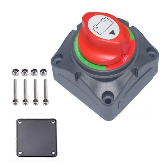 BQBQERT Battery Selector Disconnect for Marine Vehicles 1-2-Both-Off