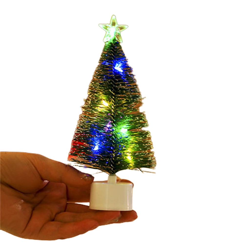 BQBQERT Beautifully Crafted Snow Christmas Tree Miniatures (10pcs ...