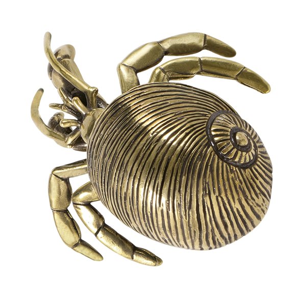 BQBQERT Brass Crabs Figurines Animal Statues Hermit Crabs Sculptures Collectibles Table Ornament for Home Desktop Decors