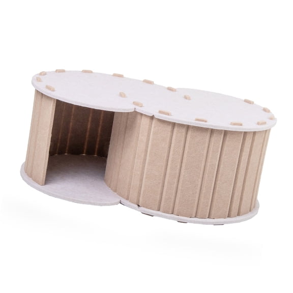 BQBQERT Bunnies Tunnel Cats Hideaways Kittens Play Tube Pet Tunnel Felted Cats Bed