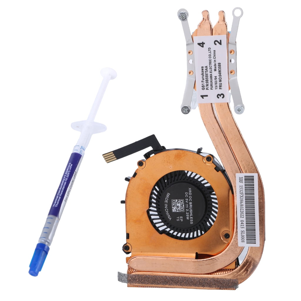 BQBQERT CPU Coolers Cooling Module with Fan Metal Heat Dissipation Fan for Carbon 1st Notebook Maintenance Part