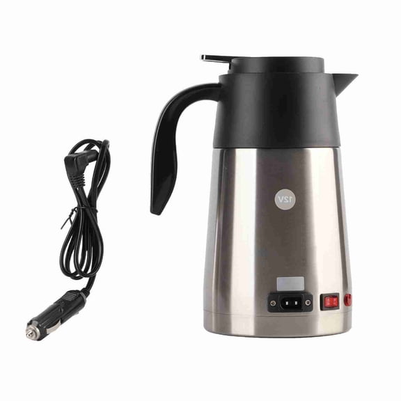 BQBQERT Car Kettle Boiler 1300ML Car Heating Travel Cup Stainless Steel Mug Car Coffee Cup Warmer 12V for Car