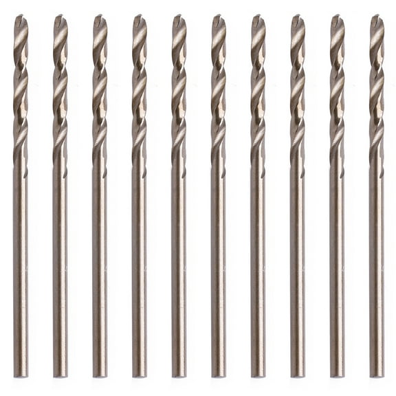 BQBQERT Cast Iron and Hard HSS Twist Drill Bits 2mm Round Shank Coated For Drilling woodworking