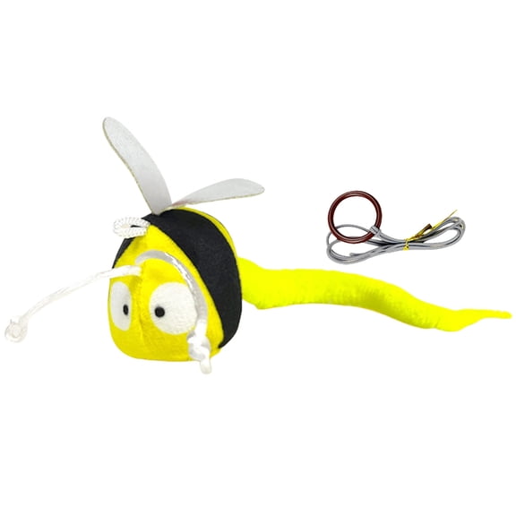 BQBQERT Cats Teaser Toy Plush Squeaky Door Frame Hanging Teaser Wand Toy